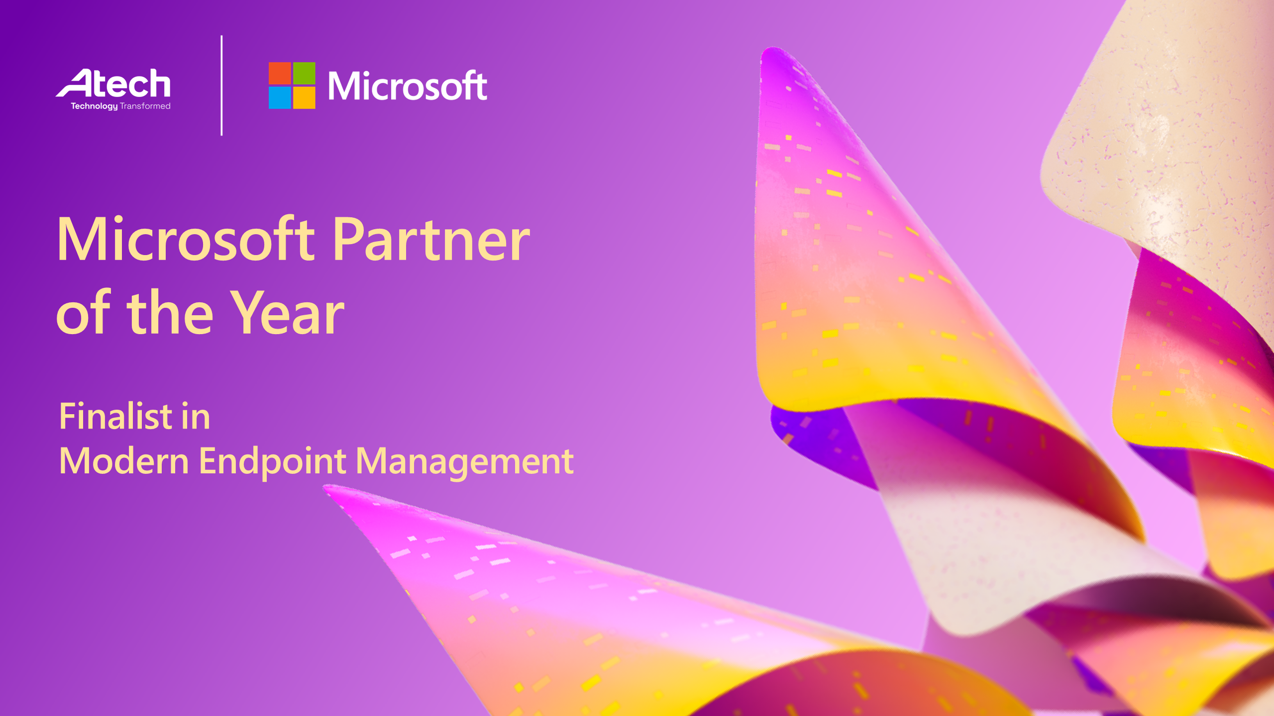 Atech recognised as a finalist of 2022 Microsoft Partner of the Year