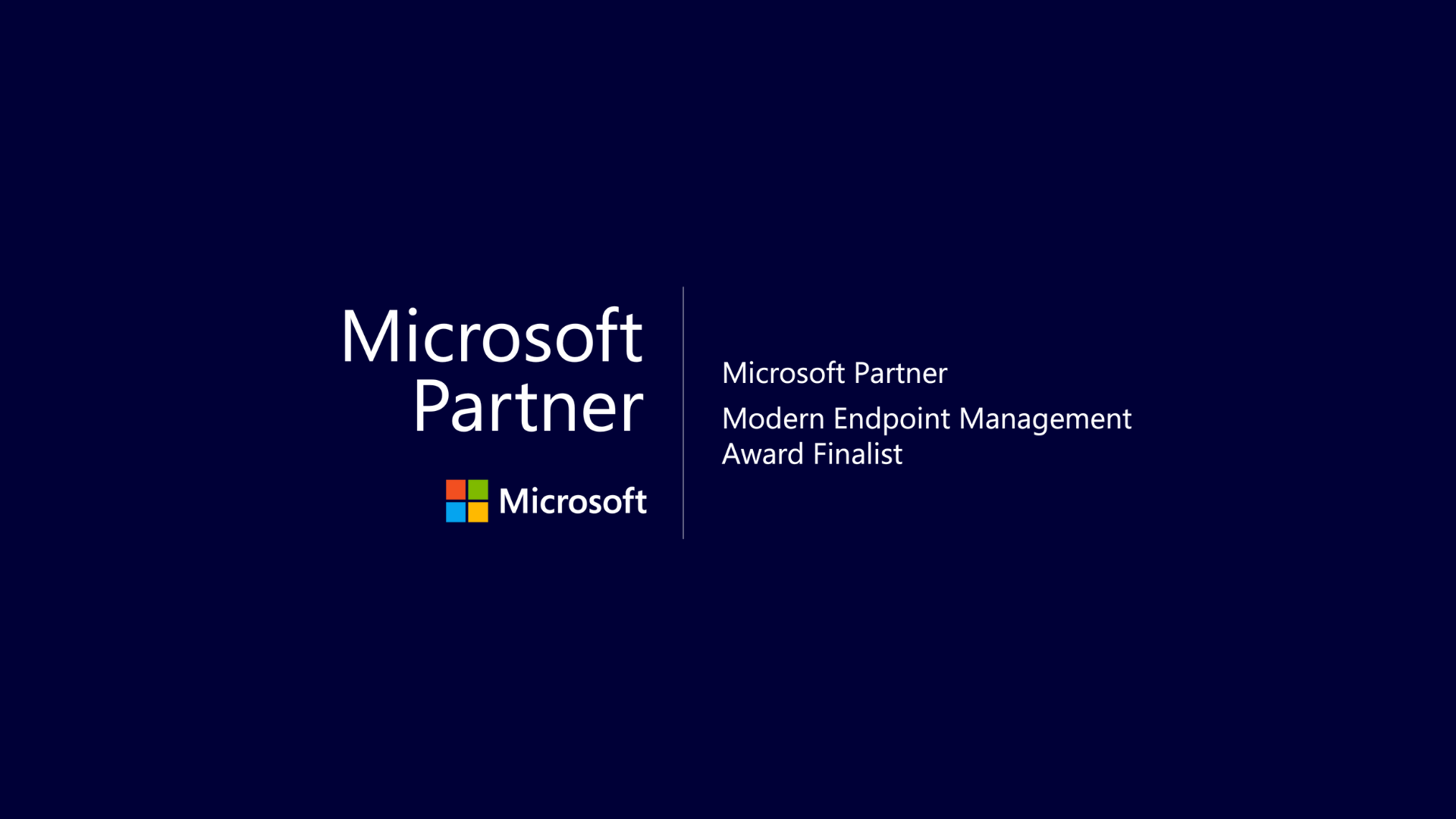 Microsoft Partner Award Finalist