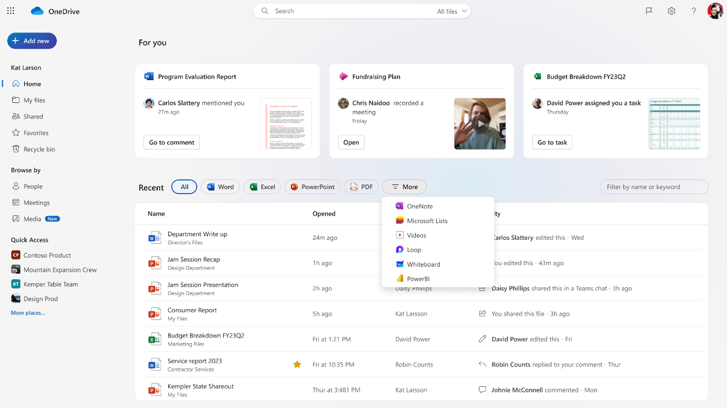 Additional file types to filter your lists of files