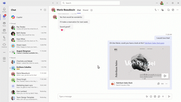 Copilot File Summary in Chat